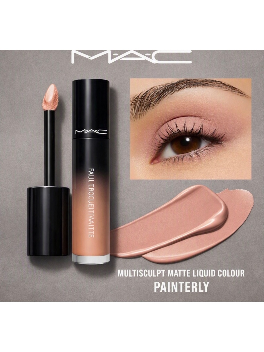 MAC Multisculpt Matte Liquid Colour in Painterly• Nude Matte • Eye & Face